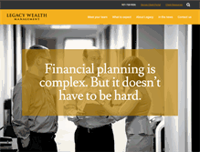 Tablet Screenshot of legacywealth.com